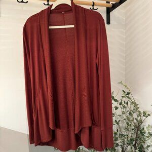 ATHLETA Pranayama Restore Wrap Cinnamon Size S